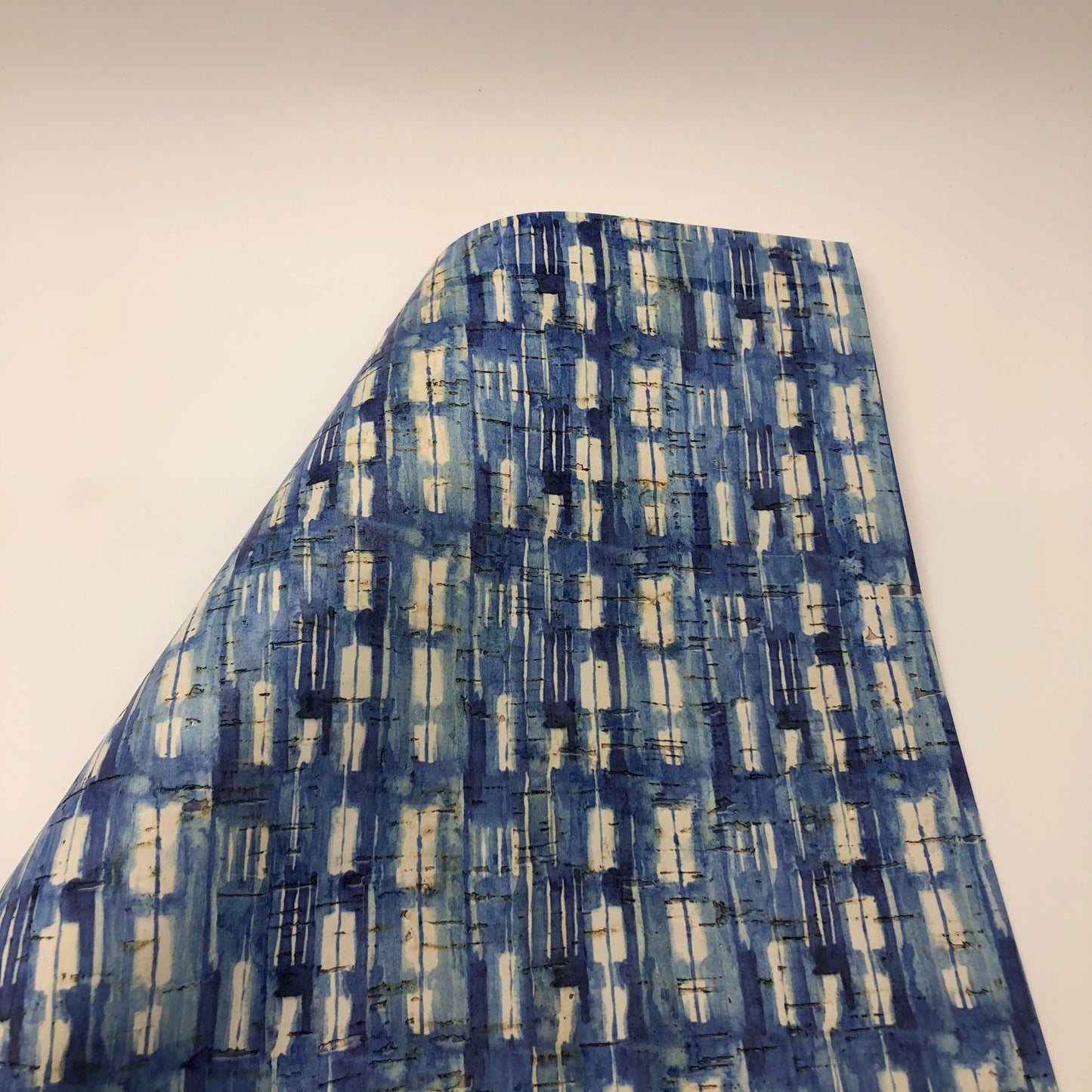 Shibori Canvas on Natural Cork